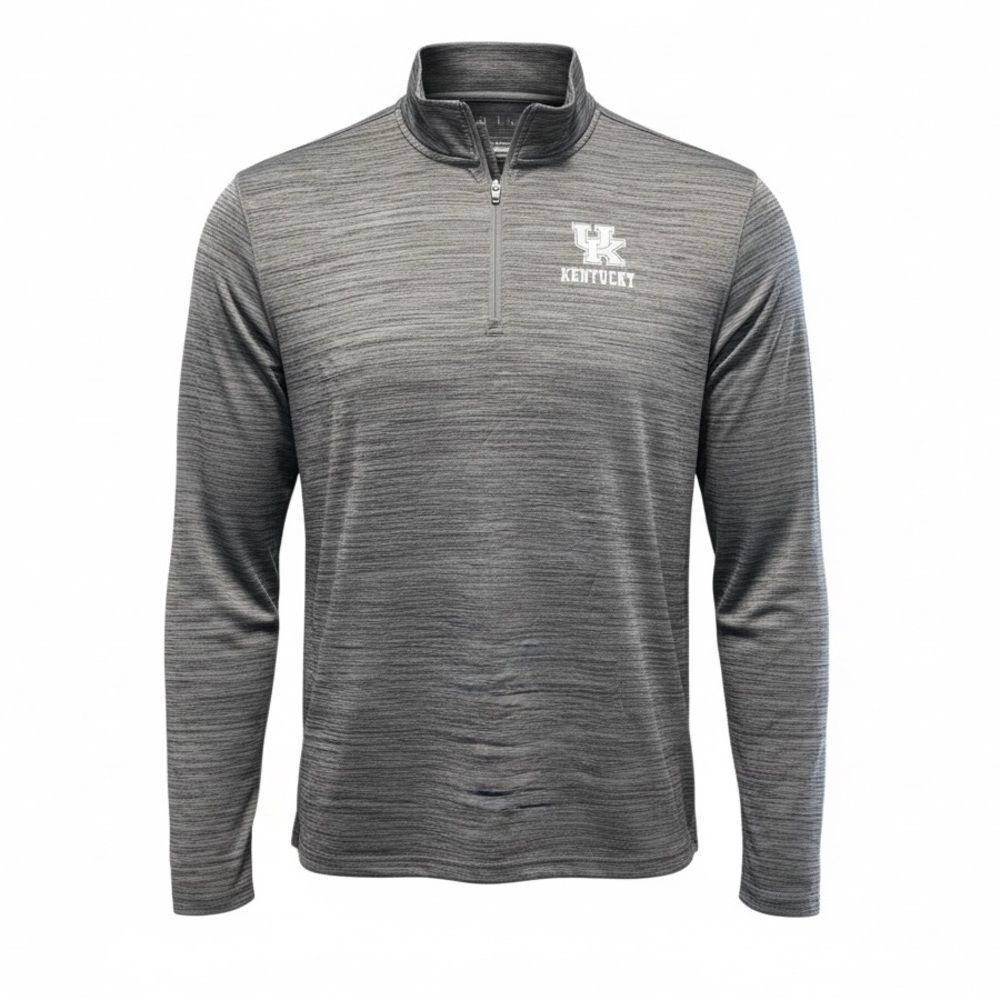 NWT Top Of The World Gray University of Kentucky Quarter-Zip Pullover - Size L